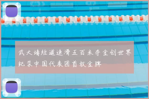 武大靖短道速滑五百米夺金创世界纪录中国代表团首枚金牌